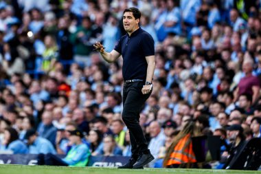 AFC Bournemouth takımının Andoni Iraola takımı 20 Mayıs 202 tarihinde Etihad Stadyumu 'nda Manchester City ve Bournemouth maçında takım talimatlarını verdi.