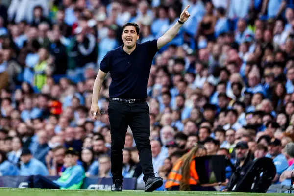 Premier League maçı sırasında Manchester City, Etihad Stadyumu 'nda Bournemouth' a karşı 20 Mayıs 2025