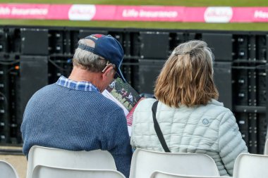 1. Vitality IT20 Serisi öncesinde Spitfire Ground 'a gelen taraftarlar, 21 Mayıs 202' de Spitfire Ground, Canterbury, İngiltere 'deki Batı Hint Kadınları' na karşı İngiliz Kadınlar