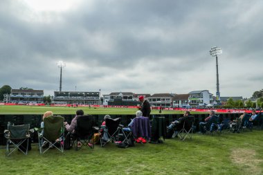 1. Vitality IT20 Serisi öncesinde Spitfire Ground 'a gelen taraftarlar, 21 Mayıs 202' de Spitfire Ground, Canterbury, İngiltere 'deki Batı Hint Kadınları' na karşı İngiliz Kadınlar