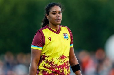 Batı Hint Adaları 'ndan Hayley Matthews, 1. Vitality IT20 Serisi' nde bir yüzyılı kutluyor. İngiliz Kadınları Batı Hint Adalarına Karşı Spitfire Ground, Canterbury, İngiltere, 21 Mayıs 202