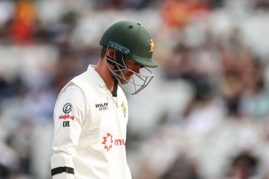 Zimbabwe kaptanı Craig Ervine, 23 Mayıs 2025 'te İngiltere' nin Trent Bridge, Nottingham 'da Zimbabwe' ye karşı oynadığı Rothesay Test Maçı 'nda görevden alındıktan sonra oyun alanından ayrıldı.