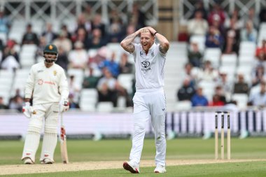 İngiltere kaptanı Ben Stokes, 24 Mayıs 2025 'te İngiltere' nin Nottingham kentindeki Trent Köprüsü 'nde oynanan Rothesay Test Maçı 3.