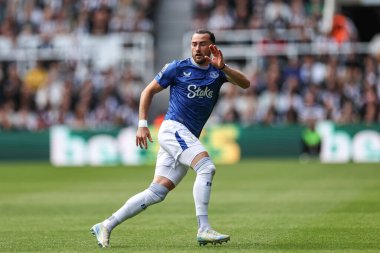 Everton 'dan Jack Harrison Premier League maçı sırasında Newcastle United Everton' a karşı St. James 's Park, Newcastle, İngiltere, 25 Mayıs 2025
