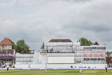 Stuart Broad End pavyonu, 24 Mayıs 2025 'te İngiltere' nin Trent Bridge, Nottingham 'da Zimbabwe' ye açtığı Rothesay Test Maçı 'nda yenileniyor.
