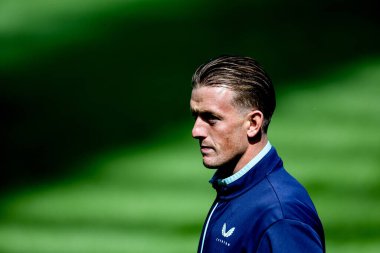 Everton 'dan Jordan Pickford, Premier Lig maçı sırasında St.James' s Park 'ta Newcastle Everton' a karşı 25 Mayıs 2025 'te geldi.
