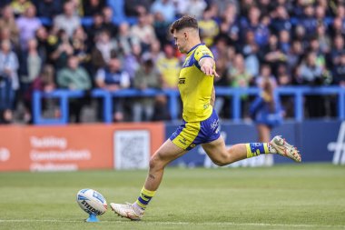 Warrington Wolves 'tan Josh Thewlis, 23 Mayıs 2025' te Warrington, İngiltere 'deki Halliwell Jones Stadyumu' nda oynanan 12.