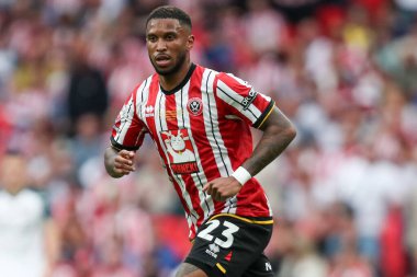 Sheffield United takımından Tyrese Campbell 24 Mayıs 2025 'te Wembley Stadyumu' nda Sheffield United ile Sunderland arasında oynanan final maçında