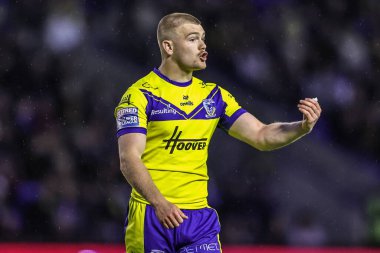 Warrington Wolves 'tan Ben Hartill 12. Betfred Süper Lig karşılaşmasında Warrington Wolves, Hull KR' a karşı Halliwell Jones Stadyumu, Warrington, Birleşik Krallık, 23 Mayıs 2025