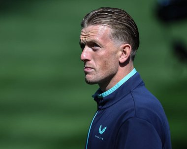 Everton 'dan Jordan Pickford, Premier Lig maçı sırasında St.James' s Park 'ta Newcastle Everton' a karşı 25 Mayıs 2025 'te geldi.