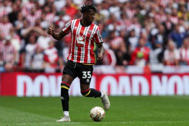 Sheffield United takımından Andre Brooks 24 Mayıs 2025 'te Wembley Stadyumu' nda Sheffield United ve Sunderland arasında oynanan final maçında
