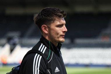 Newcastle United takımından Nick Pope, 25 Mayıs 2025 'te oynanan Premier League karşılaşmasında St.James' s Park, Newcastle, İngiltere 'ye geldi.