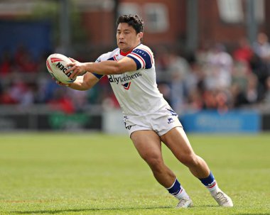 Wakefield Trinity 'den Mason Lino Betfred Süper Lig maçı sırasında Wakefield Trinity - Salford Red Devils - DIY Kitchens Stadyumu, Wakefield, Birleşik Krallık, 25 Mayıs 2025