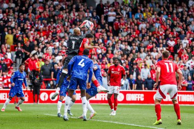 Chelsea 'den Robert Sanchez Premier Lig maçında Nottingham Forest Chelsea' ye karşı City Ground, Nottingham, İngiltere 'de 25 Mayıs 2025' te bir kurtarış yaptı.