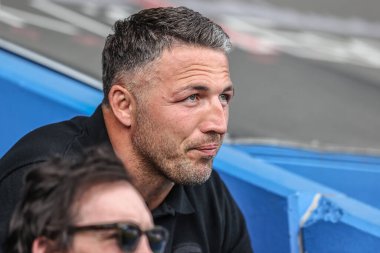 Sam Burgess Warrington Wolves 'un baş antrenörü 12. Betfred Süper Lig karşılaşmasında Warrington Wolves, Hull KR' a karşı Halliwell Jones Stadyumu, Warrington, Birleşik Krallık, 23 Mayıs 2025