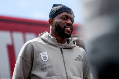 Nottingham Ormanı 'ndan İbrahim Sangare, Premier League maçından önce Nottingham Forest' a karşı Chelsea City Ground, Nottingham, İngiltere 'de 25 Mayıs 2025' te City Ground 'a geldi.