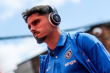Chelsea 'den Pedro Neto, Premier League maçından önce Nottingham Forest Chelsea' ye karşı City Ground, Nottingham, İngiltere 'de 25 Mayıs 2025' te City Ground 'a geldi.