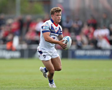 Wakefield Trinity 'den Harvey Smith Betfred Süper Lig maçı sırasında Wakefield Trinity, Salford Red Devils' e karşı DIY Kitchens Stadyumu, Wakefield, Birleşik Krallık, 25 Mayıs 2025