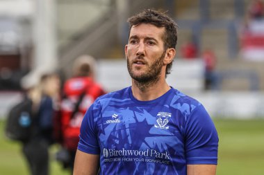 Warrington Wolves 'tan Stefan Ratchford 12. Betfred Süper Lig karşılaşmasında Warrington Wolves, Hull KR' a karşı Halliwell Jones Stadyumu, Warrington, Birleşik Krallık, 23 Mayıs 2025