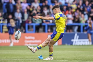 Warrington Wolves 'tan Josh Thewlis, 23 Mayıs 2025' te Warrington, İngiltere 'deki Halliwell Jones Stadyumu' nda oynanan 12.
