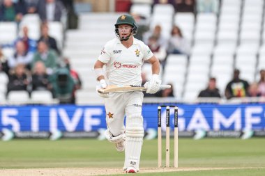 Zimbabwe 'den Ben Curran, 24 Mayıs 2025' te İngiltere 'nin Trent Bridge, Nottingham' da Zimbabwe 'ye karşı oynadığı Rothesay Test Maçı' nda bir koşu yaptı.