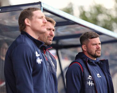 Wakefield Trinity 'den Liam Hood Betfred Süper Lig karşılaşmasından önce Wakefield Trinity, Salford Red Devils' e karşı DIY Kitchens Stadyumu, Wakefield, Birleşik Krallık, 25 Mayıs 2025