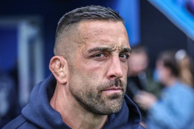 Warrington Wolves 'tan Paul Vaughan, Betfred Süper Lig 12. raundunda Warrington Wolves, Hull KR' a karşı Halliwell Jones Stadyumu, Warrington, İngiltere, 23 Mayıs 2025