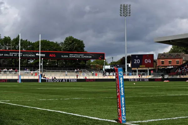 DIY Kitchens Stadyumu 'nun Betfred Süper Ligi maçından önceki genel görüntüsü Wakefield Trinity - Salford Red Devils maçı DIY Kitchens Stadyumu, Wakefield, Birleşik Krallık, 25 Mayıs 2025