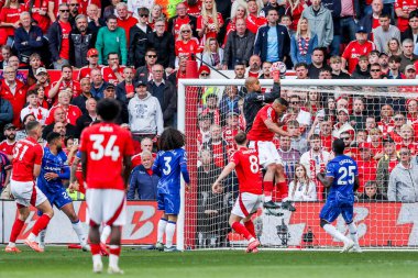Chelsea 'den Robert Sanchez Premier Lig maçında Nottingham Forest Chelsea' ye karşı City Ground, Nottingham, İngiltere 'de 25 Mayıs 2025' te bir kurtarış yaptı.