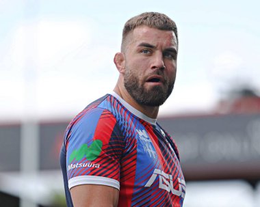Wakefield Trinity 'den Mike McMeeken Betfred Süper Lig maçından önce Wakefield Trinity, DIY Kitchens Stadyumu' nda Salford Red Devils 'e karşı, 25 Mayıs 2025
