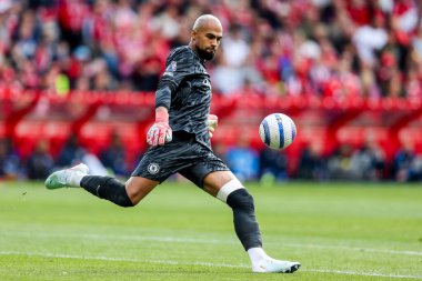 Chelsea 'den Robert Sanchez, Nottingham Forest' a karşı Chelsea City Ground, Nottingham, İngiltere 'de 25 Mayıs 2025' te oynanan Premier League karşılaşmasında görev aldı.