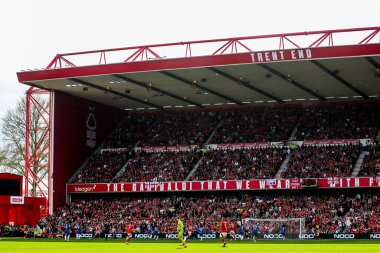 Premier Lig maçı Nottingham Forest 'ın Chelsea' ye karşı oynadığı City Ground, Nottingham, İngiltere maçının genel görünümü, 25 Mayıs 2025