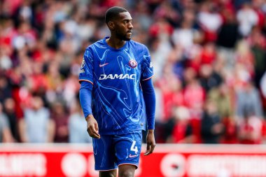 Chelsea 'den Tosin Adarabioyo Premier Lig maçında Nottingham Forest Chelsea' ye karşı 25 Mayıs 2025 'te City Ground, Nottingham, İngiltere' de görülüyor.