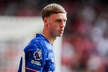 Chelsea 'den Cole Palmer, Nottingham Forest' a karşı Chelsea City Ground, Nottingham, İngiltere 'de 25 Mayıs 2025' te oynanan Premier League karşılaşmasında görülüyor.
