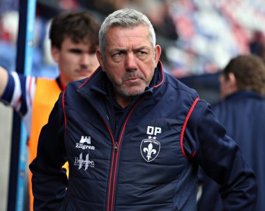 Daryl Powell, Wakefield Trinity 'nin baş antrenörü Betfred Süper Ligi karşılaşmasından önce Wakefield Trinity, DIY Kitchens Stadyumu' nda Salford Red Devils 'e karşı, 25 Mayıs 2025