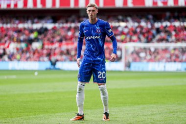 Chelsea 'den Cole Palmer, Nottingham Forest' a karşı Chelsea City Ground, Nottingham, İngiltere 'de 25 Mayıs 2025' te oynanan Premier League karşılaşmasında görülüyor.
