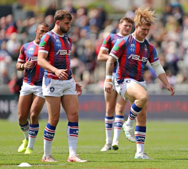 Wakefield Trinity 'den Caius Faatili Betfred Süper Ligi karşılaşmasından önce Wakefield Trinity, DIY Kitchens Stadyumu' nda Salford Red Devils 'e karşı, 25 Mayıs 2025