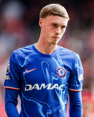 Chelsea 'den Cole Palmer, Nottingham Forest' a karşı Chelsea City Ground, Nottingham, İngiltere 'de 25 Mayıs 2025' te oynanan Premier League karşılaşmasında görülüyor.