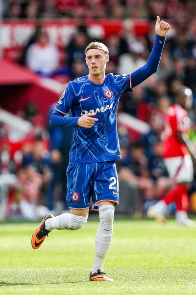 Chelsea 'den Cole Palmer Premier Lig maçı sırasında Nottingham Forest Chelsea' ye karşı City Ground, Nottingham, İngiltere 'de 25 Mayıs 2025' te
