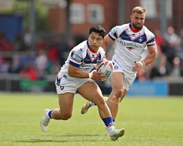 Wakefield Trinity 'den Mason Lino Betfred Süper Lig maçı sırasında Wakefield Trinity - Salford Red Devils - DIY Kitchens Stadyumu, Wakefield, Birleşik Krallık, 25 Mayıs 2025