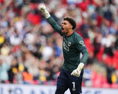 AFC Wimbledon takımından Owen Goodman 26 Mayıs 2025 'te Wembley Stadyumu' nda oynanan Wimbledon-Walsall maçında 1-0 öne geçti.