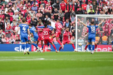 AFC Wimbledon takımından Myles Hippolyte 26 Mayıs 2025 'te Wembley Stadyumu' nda oynanan Wimbledon-Walsall maçında 1-0 berabere kaldı.