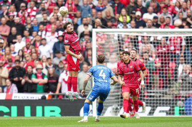 26 Mayıs 2025 'te Wembley Stadyumu' nda Wimbledon 'a karşı oynanan Gökyüzü İddia Ligi 2 Playoff Final maçı sırasında