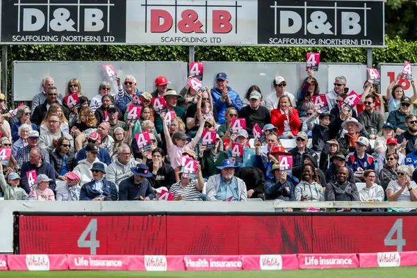 Taraftarlar 3. Vitality IT20 Serisi 'nde 4' ü kutladılar. İngiltere - Batı Hint Adaları Kadınları - Cloud County Ground, Chelmsford, Birleşik Krallık, 26 Mayıs 2025