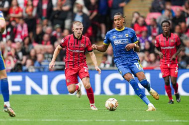 26 Mayıs 2025 'te Wembley Stadyumu' nda Wimbledon 'a karşı oynanan Gökyüzü İddia Ligi 2 Playoff Final maçı sırasında