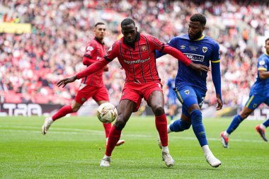 26 Mayıs 2025 'te Wembley Stadyumu' nda Wimbledon 'a karşı oynanan Gökyüzü İddia Ligi 2 Playoff Final maçı sırasında