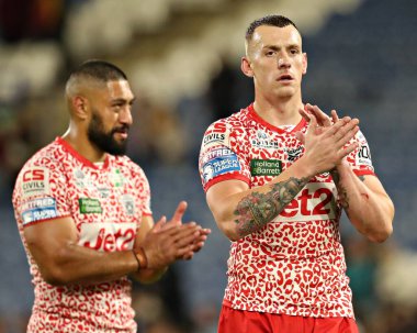 Betfred Süper Lig 13. Raundundan sonra Leoparlar 'dan Frankie Halton John Smith Stadyumu' nda Huddersfield Giants 'a karşı Leigh Leopards maçında, 29 Mayıs 2025