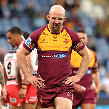Huddersfield Giants 'ın George King' i Betfred Süper Lig 13. Raundu 'nda Huddersfield Giants, Leigh Leopards' a karşı John Smith Stadyumu, Huddersfield, Birleşik Krallık 'ta 29 Mayıs 2025