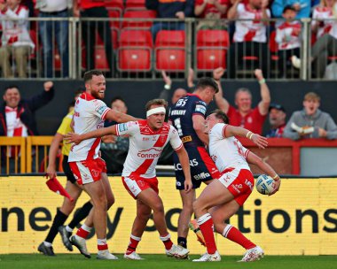 Hull KR 'dan Jack Broadbent, 30 Mayıs 2025' te İngiltere 'nin Hull kenti üzerinde Kingston' da oynanan Sewell Group Craven Park 'ta oynanan 13.
