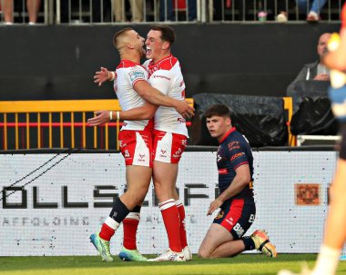 Hull KR 'dan Jack Broadbent, 30 Mayıs 2025' te İngiltere 'nin Hull kenti Kingston' da oynanan Sewell Group Craven Park 'ta oynanan 13.